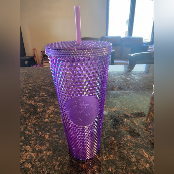 Starbucks Accessories - STARBUCKS Purple Oil Slick Studded Tumbler Cold Cup 😍